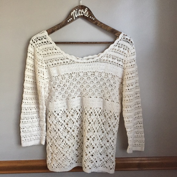 Lucky Brand Sweaters - Lucky Brand crochet top